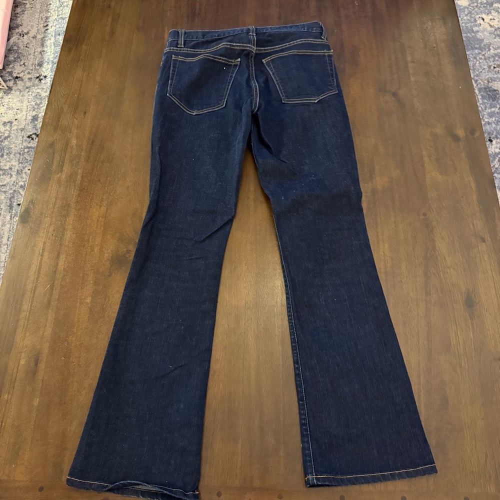 Imogene + Willie Wide Leg Jeans Size 29 x 30 Dark Wash Premium Denim - Picture 9 of 13